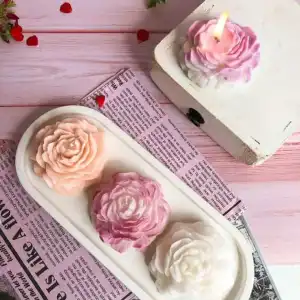 Velas de peonia aromáticas